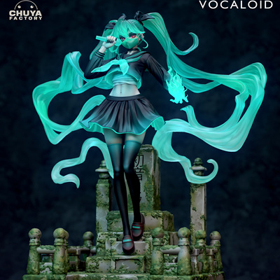 T048 Hatsune miku GK白模手办 光固化3D打印 STL图纸 sfw