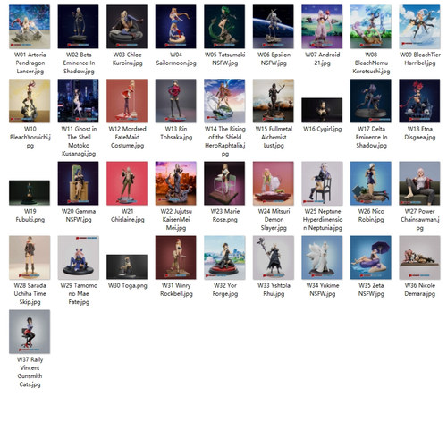 45套Miyo Studio工作室合集3D打印图纸STL素材自动更新NSFW