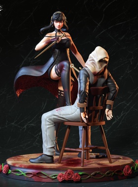 T121 Yor Forger GK白模手办 光固化3D打印 STL图纸 sfw