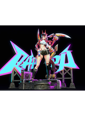 T016 Rappa GK白模手办 光固化3D打印 STL图纸 sfw