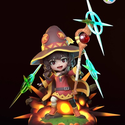 T100 Megumin GK白模手办 光固化3D打印 STL图纸 sfw