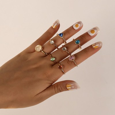 New Fashion Hot Sale Knuckle Rings 8 Piece Set joint Jewelry