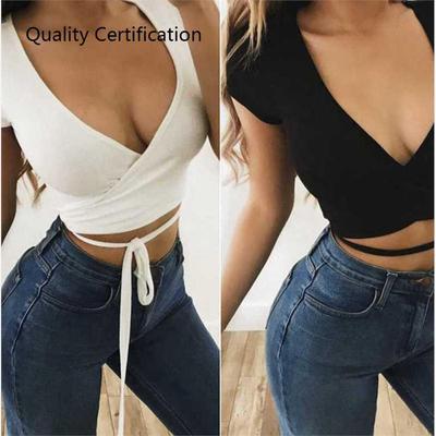 r suelta Top de manga corta se?oras Casual Tops tanque corto