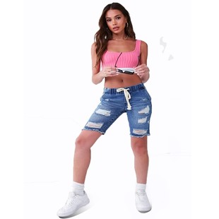 Ripped Shorts For Women Short Pants Ladies Summer Jeans Blue