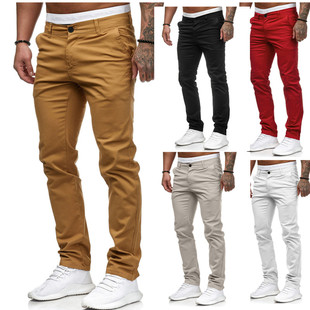 trousers for men cotton pants black skinny jeans casual 男裤