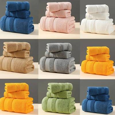 cotton gift towels set : face towel bath towel square towel