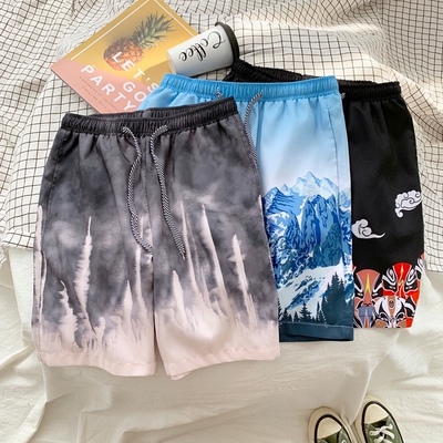 Men s Washed Cotton cargo shorts casual short pants for Male