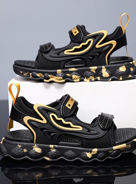 Summer Beach Sandals Shoes For Kids Boys Black Baby Boy Flat