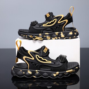 Summer Beach Sandals Shoes For Kids Boys Black Baby Boy Flat