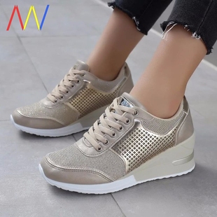 Sneakers Ladies 2024 Shoes For Women Authentic Female Wedge