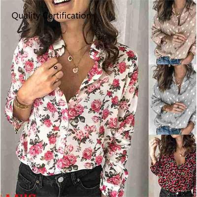 botones tops con cuello en V camiseta blusa verano caliente