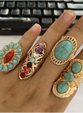 Bohemian Ethnic Style joint ring atmosphere knuckle rings