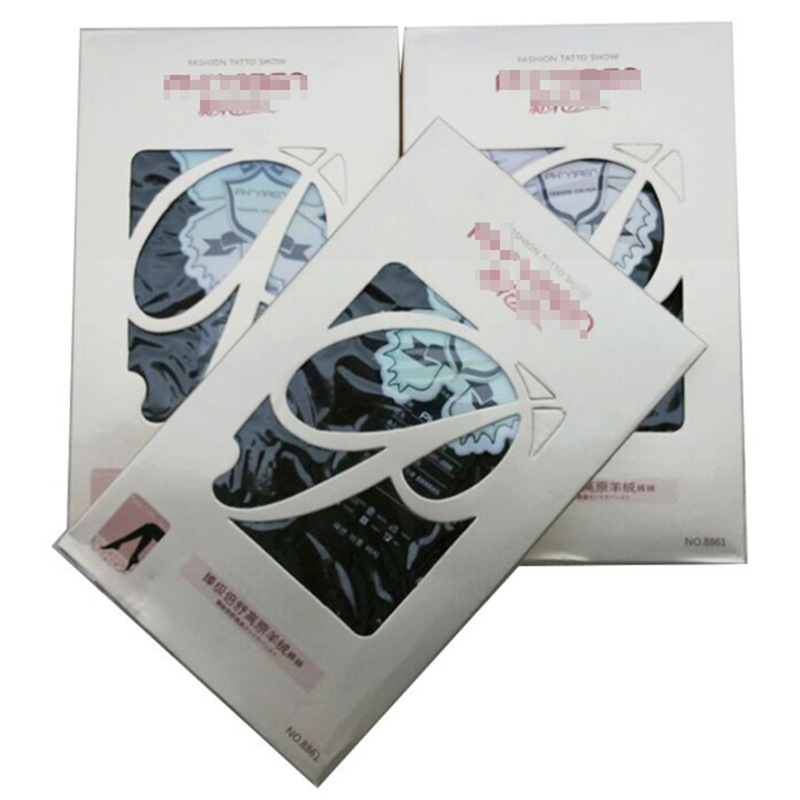 飘花伊人8861加厚不透肉棉面彩色秋冬百搭性感显瘦打底袜子