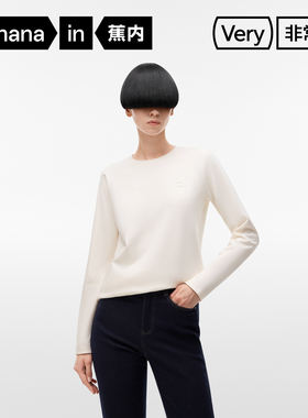 蕉内非常服502Regular女士圆领三防长袖T恤宽松显瘦防水防油上衣