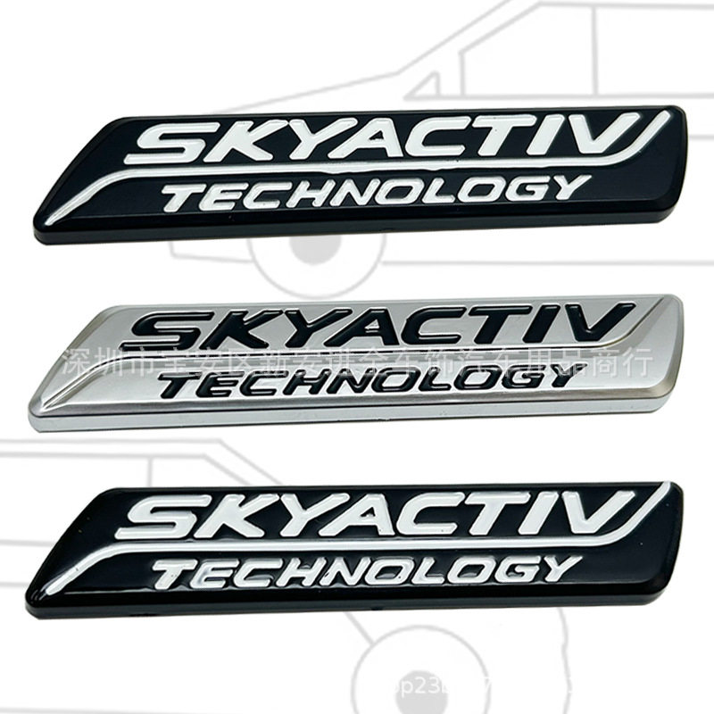 SKYACTIV车标 适用于马自达M3M5阿特兹昂克赛拉贴标马3改装后尾箱