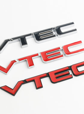 适用于本田思域 雅阁 奥德赛 CRV 思铂睿改装VTEC侧标 后尾标车贴