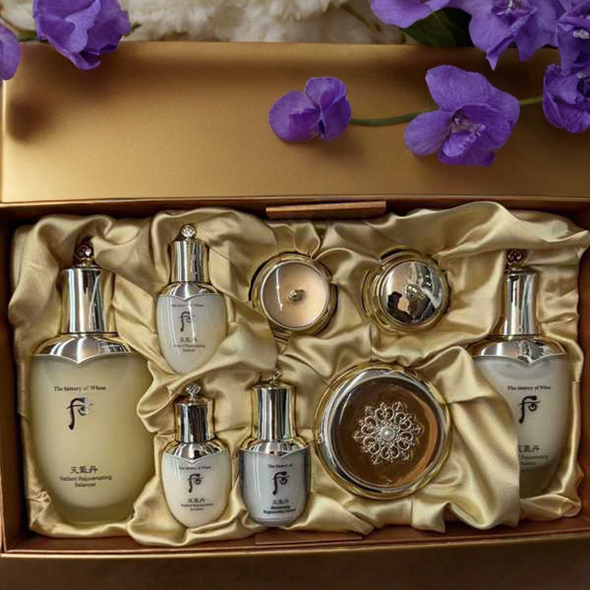 华泫水乳面霜新版三件套套盒