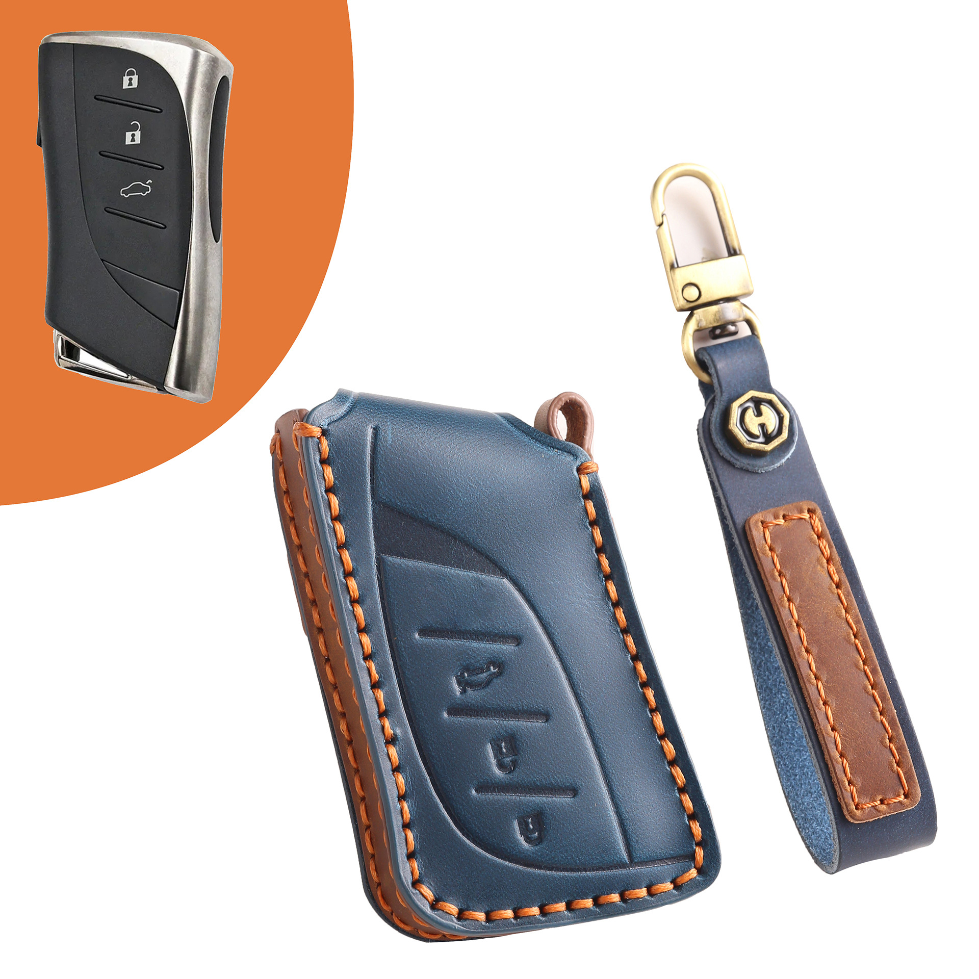 适用2025款雷克萨斯凌志UX250h UX300hRZ450真皮汽车钥匙套全包壳