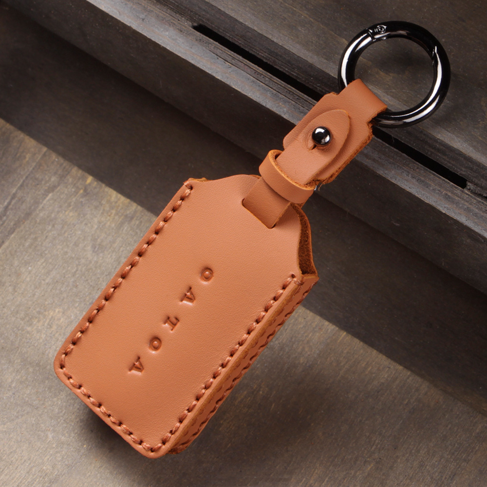 适用2026款沃尔沃EX30蓝牙钥匙套真皮新款全包壳扣