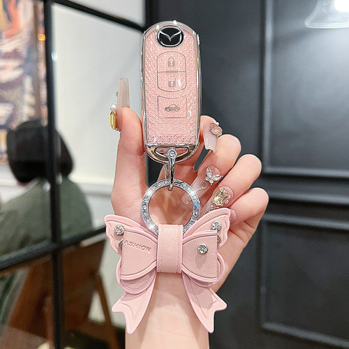 适用马自达3昂克赛拉钥匙套cx30汽车cx50阿特兹cx5扣cx4睿翼壳