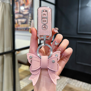 适用图片摩托车钥匙套ns125la新大洲pcx160扣lead佛沙350裂行壳包