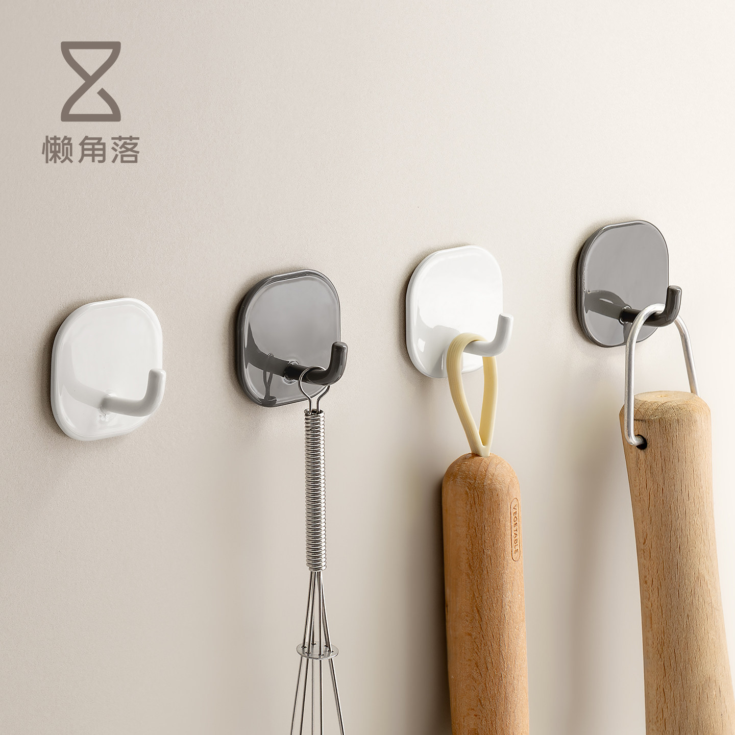 懒角落挂钩免打孔家用浴室图片