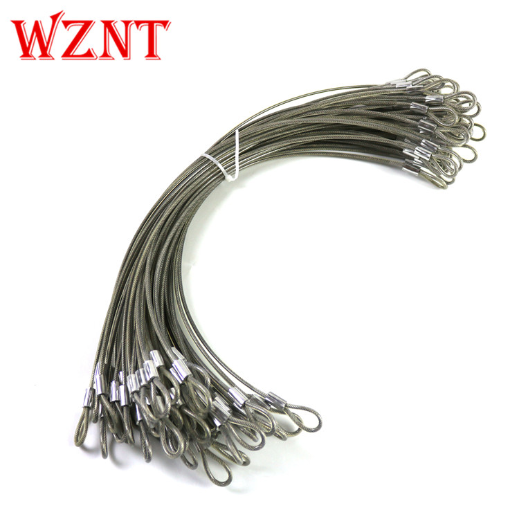 WZNT不锈钢缆绳定制4MM/500mm/600mm/800/锁具钢丝锁工业钢缆绳