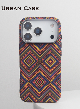 Urban Case 曼达拉编制纹水贴磁吸适用于iPhone17promax手机壳苹果16pro保护套硬壳磨砂防手汗抗指纹民族风
