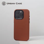 Urban Case 荔枝纹皮全包磁吸适用于iPhone16promax手机壳苹果15pro皮质保护套商务简约防手汗防指纹纯色
