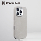 Urban Case法兰绒皮革电容Ai按键磁吸适用于iPhone17promax手机壳苹果16pro布料保护套防手汗防油防指纹耐脏