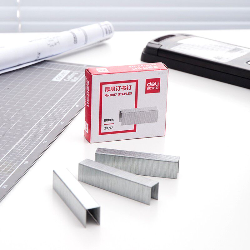 [5박스] DELI DELI 23|17 두꺼운 층 스테이플 0017 스테이플 중철 스테이플 130 페이지