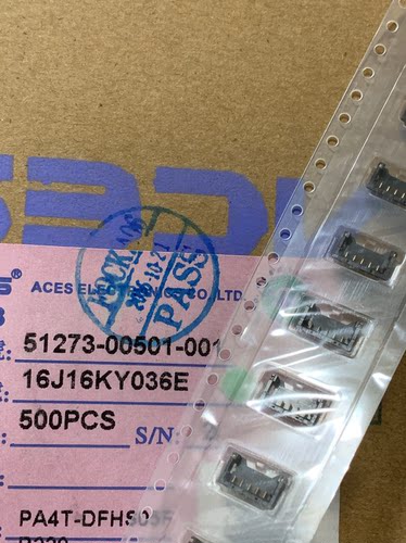 51273-00501-001ACES宏致 线对板电池连接器 5pin 1.2mm深圳仓储