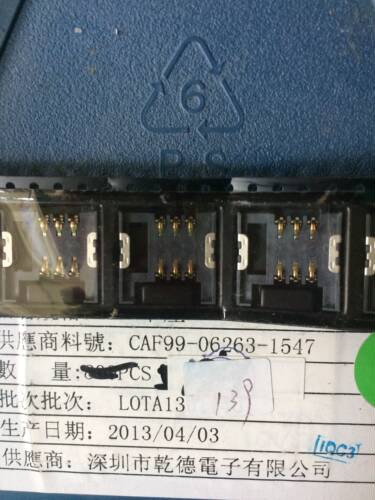 LCN/乾德/连接器 CAF99-06263-1547 电池座子 6P SIM卡座 原装货