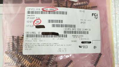 68758-108HLF FCI 连接器 排针连接器直角 8pin 2.54mm 公座插针