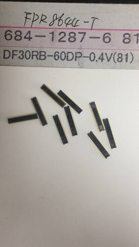 HRS DF30RB-60DP-0.4V(81)  0.4mm 60pin 0.9H 板对板连接器现货
