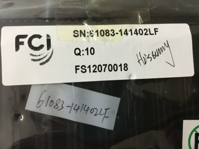 FCI/连接器61083-141402LF板对板连接器 140POS 0.8MM 深圳仓储