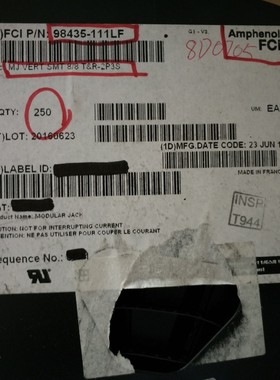 98435-111LF FCI 连接器 RJ45 网口连接器 深圳仓储 可样品出售