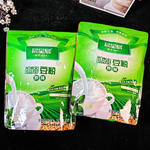 佳木斯晨星岛豆粉东北大豆粉早餐豆奶粉速溶无蔗糖豆浆粉