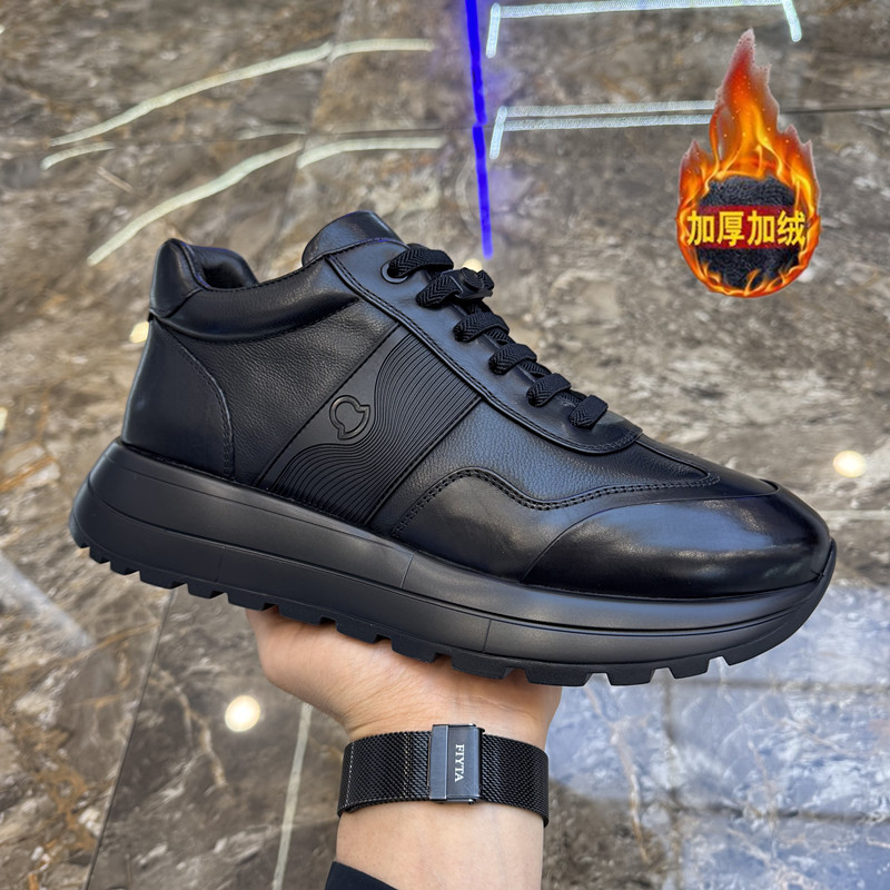 欧洲站2025新款真皮时尚休闲鞋