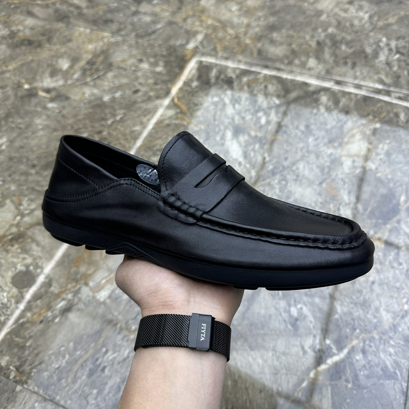 广州男士真皮商务休闲豆豆鞋