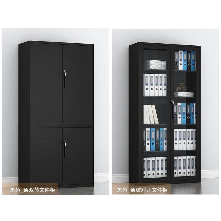 办公室文件柜黑色拆装玻璃门铁皮带锁资料柜档案柜财务书柜矮柜子,商业/办公家具,办公储物柜,淘宝优惠券,粉丝福利购,淘宝优惠卷