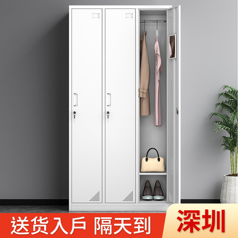 学校宿舍楼三门更衣柜员工挂衣柜浴室储物铁皮2门健身房换衣柜子,商业/办公家具,办公储物柜,淘宝优惠券,粉丝福利购,淘宝优惠卷