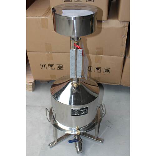 准厂家标金器*不锈架钢量油桶*不锈钢AC-163金属量器 2属0L （带