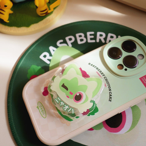 现货区 宝可梦朱紫手机壳14pro苹果新叶喵 润水鸭 呆火鳄