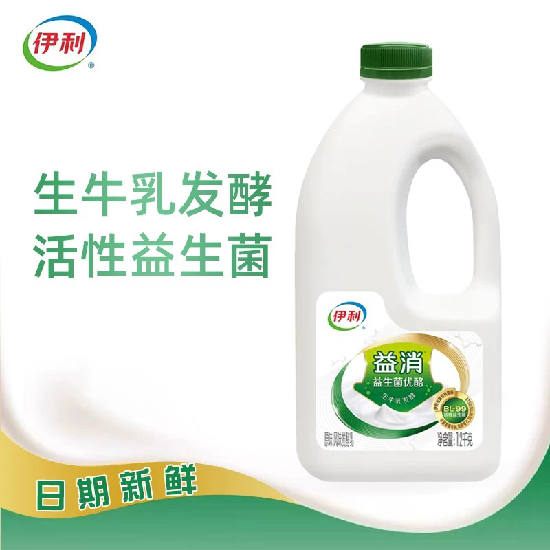 伊益消酸奶1.2kg大桶装