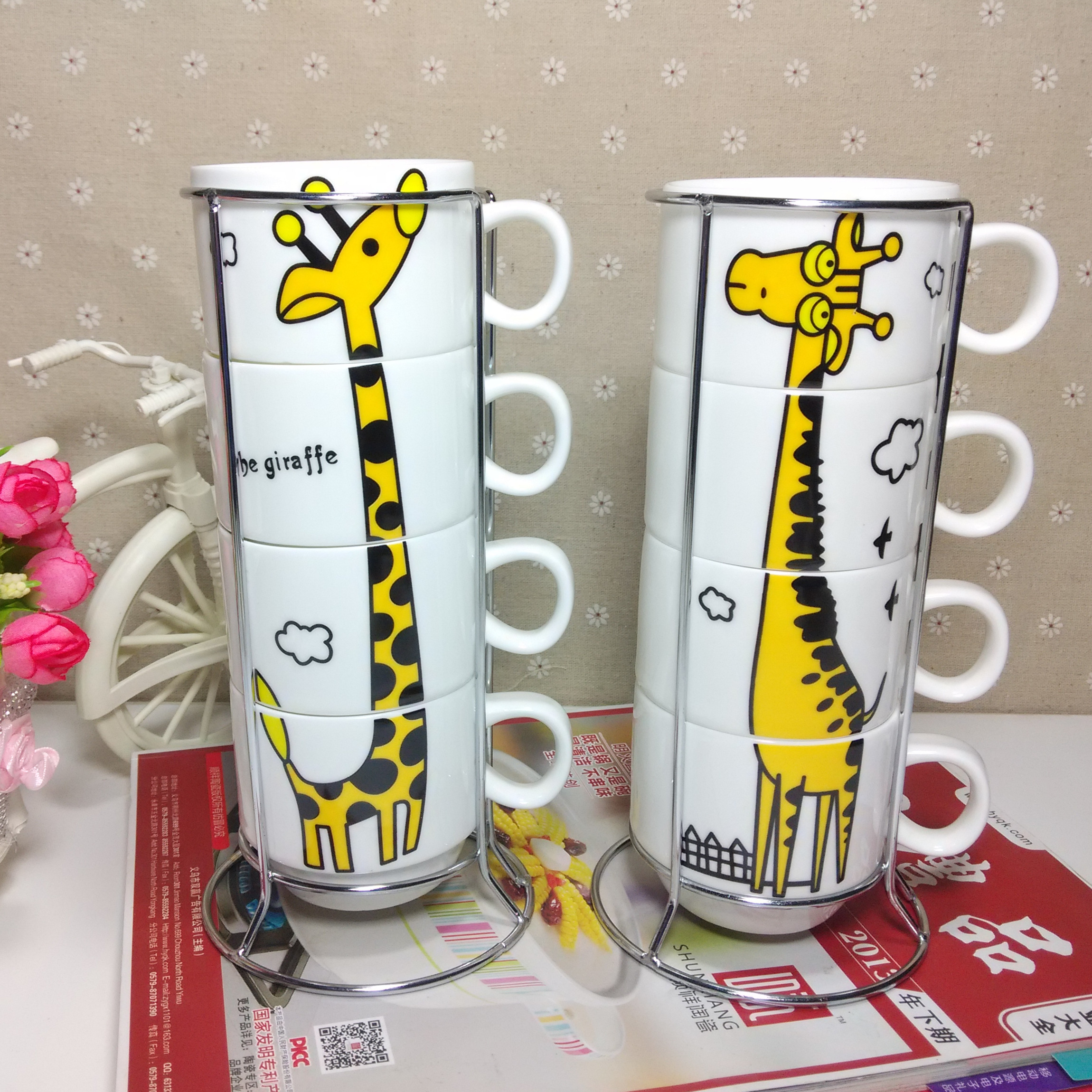 骨瓷婚庆可定制logo套装广告杯