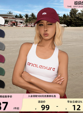 Aria Leisure 字母棒球帽女士大头围宽檐圆顶鸭舌帽运动休闲帽子
