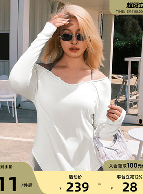 Aria Leisure 运动T恤长袖女宽松春夏薄款瑜伽服上衣罩衫健身衣