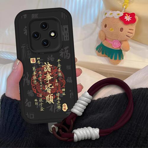 诸事皆顺适用于OPPPOA6Pro 5G手机壳PLN110镜头全包A6Pro国风耐脏防摔软壳A6GT日进斗金保护套磨砂新款高级感