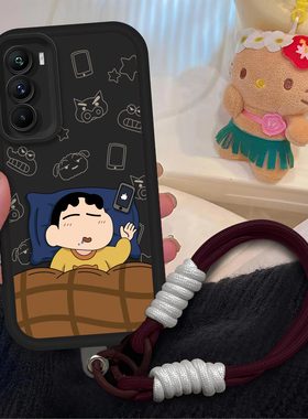 睡觉蜡笔小新适用iQOONeo5se手机壳iQOO Neo5s镜头全包V2157A磨砂耐脏防摔软壳网红v2154a保护套卡通可爱新款